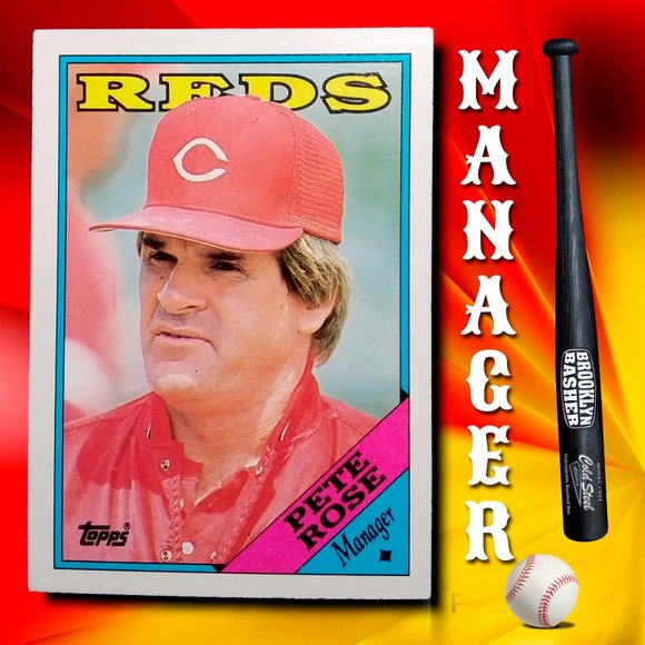 BASEBALL CARD PETE ROSE # 475 TOPPS MANAGER - Picture 1 of 2